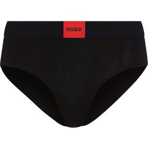 Hugo Boss, Badkleding, Dames, Zwart, S, Brief Hw Bikini Bottom