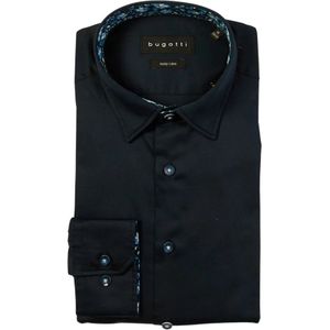 Bugatti, Overhemden, Heren, Blauw, L, Katoen, Blouses & Shirts