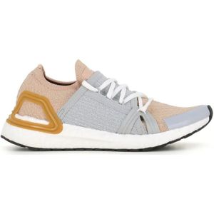 Adidas by Stella McCartney, Schoenen, Dames, Grijs, 40 EU, Grijze en Roze Primeknit Sneakers