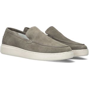 Australian, Schoenen, Heren, Beige, 41 EU, Suède, Taupe Suède Loafer met Rubberembleem