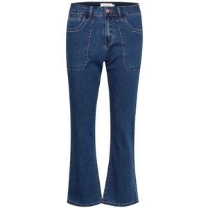 Cream, Jeans, Dames, Blauw, W25, Denim, Bootcut Denim Broek Indigo Blauw