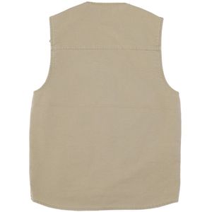 Carhartt Wip, Jassen, Heren, Beige, L, Katoen, Canvas Vest met Bourbon Aged Stijl