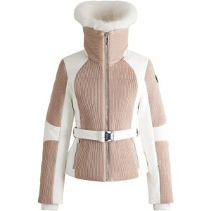 Fusalp, Sport, Dames, Beige, S, Nepbont, Ski Jas Gitu Couture Stijl