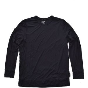 Calvin Klein, Modal T-Shirt Lange Mouwen - Zwart Zwart, Heren, Maat:M