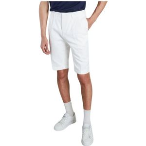 Harmony, Korte broeken, Heren, Wit, S, Katoen, Hoge Taille Off-White Pio Shorts