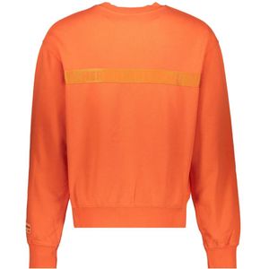 Heron Preston, Sweatshirts & Hoodies, Heren, Oranje, XS, Katoen, Logo Print Sweatshirt