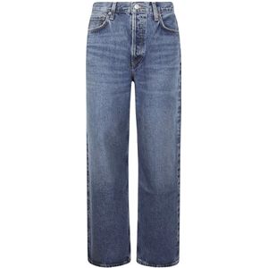 Agolde, Jeans, Dames, Blauw, W25, Straight Jeans