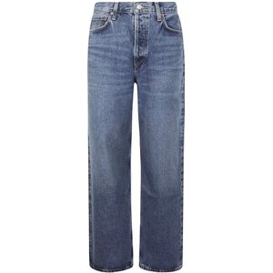 Agolde, Straight Jeans Blauw, Dames, Maat:W28