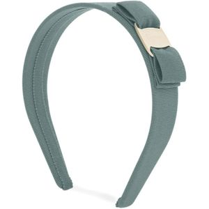 Salvatore Ferragamo, Haaraccessoire in Zeegroen Grosgrain Groen, Dames, Maat:ONE Size