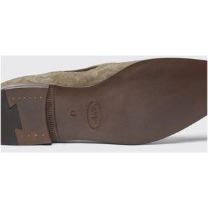 Scarosso, Schoenen, Heren, Beige, 39 EU, Suède, Taupe Suède Tassel Loafers