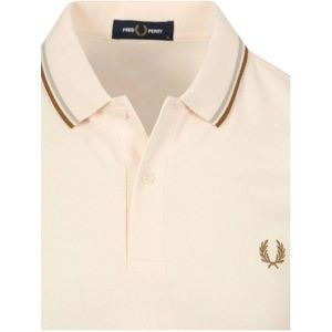 Fred Perry, Tops, Heren, Roze, S, Katoen, Klassieke Dubbele Streep Polo Shirt