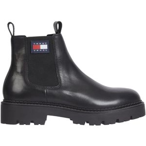 Tommy Jeans, heritage branding chelsea boot Zwart, Heren, Maat:44 EU