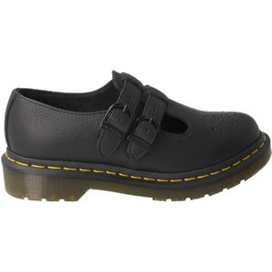 Dr. Martens, Zwarte leren Mary Jane schoen met luchtkussen zool Zwart, Dames, Maat:36 EU