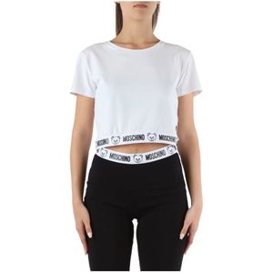 Moschino, Tops Wit, Dames, Maat:M