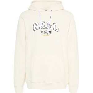 Ball, Sweatshirts & Hoodies, Dames, Beige, L, Off White Hoodie Sweatshirt Stijlvol Logo