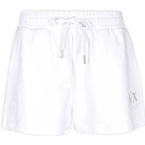 Armani Exchange, Korte broeken, Dames, Wit, XS, Katoen, Witte Zomer Shorts