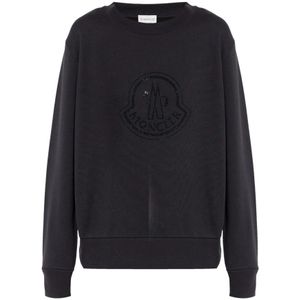 Moncler, Sweatshirts & Hoodies, Dames, Zwart, XS, Zwarte Sweaters voor Mannen