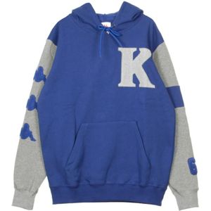 Kappa, Sweatshirts & Hoodies, Heren, Blauw, M, Streetwear Hoodies Collectie