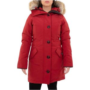 Canada Goose, Mantels, Dames, Rood, S, Rode Rossclair Parka Jas