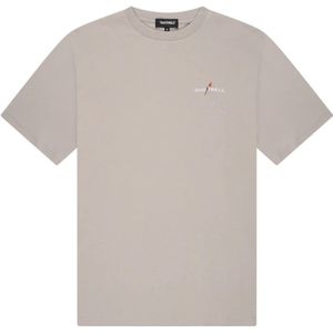 Quotrell, Tops, Heren, Veelkleurig, S, Katoen, Quotrell Resort T-Shirt Heren Beige/Wit