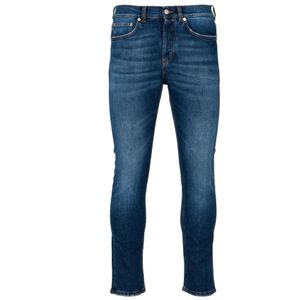 Mauro Grifoni, Jeans, Heren, Blauw, W35, Denim, Slim-fit Jeans