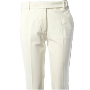 Pinko, Broeken, Dames, Wit, S, Witte Pantalon met Elastaan