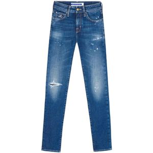 Jacob Cohën, Jeans, Heren, Blauw, W31, Italiaanse designer jeans