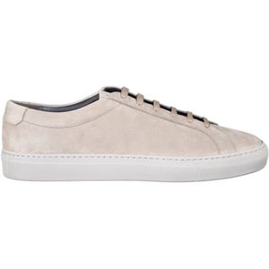 Moorer, Schoenen, Heren, Beige, 42 EU, Leer, Luxe Nubuck Kalfsleren Sneakers