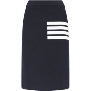 Thom Browne, Stijlvolle Rokken voor Vrouwen Blauw, Dames, Maat:2XS