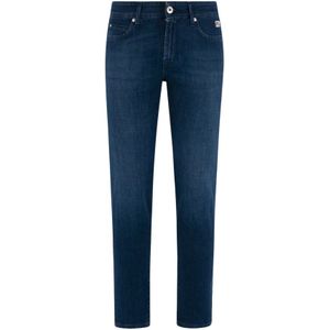 Roy Roger's, Donkere Wassing Denim Jeans Blauw, Heren, Maat:W35