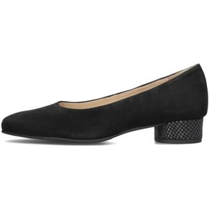 Hassia, Schoenen, Dames, Zwart, 39 EU, Suède, Zwarte Suède Pump Model 302623