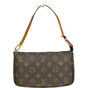 Louis Vuitton Vintage, Pre-owned Canvas clutches Bruin, Dames, Maat:ONE Size