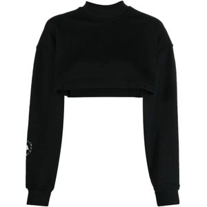 Adidas by Stella McCartney, Sweatshirts & Hoodies, Dames, Zwart, S, Zwarte Sweaters van Stella Mc Cartney