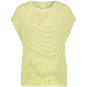 Jane Lushka, Warm en stijlvol ronde hals pullover Groen, Dames, Maat:S