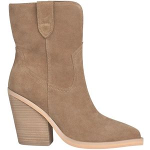 Alma EN Pena, Schoenen, Dames, Bruin, 41 EU, Leer, Cowboy Leren Enkellaarzen