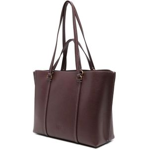 Pinko, Tassen, Dames, Bruin, ONE Size, Miranda Shopper Tas