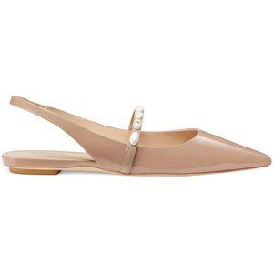 Stuart Weitzman, Parel Slingback Platte Schoen Roze, Dames, Maat:40 EU