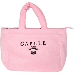 Gaëlle Paris, Tassen, unisex, Roze, ONE Size, Polyester, Roze Spons Shopper Tas