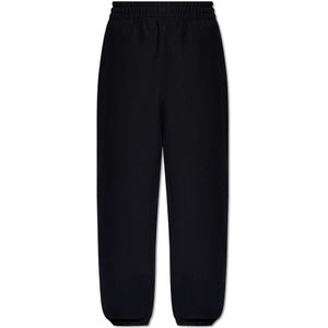 Burberry, Broeken, Heren, Zwart, L, Katoen, Katoenen sweatpants