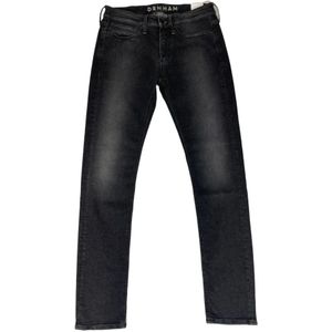 Denham, Jeans, Heren, Zwart, W34 L32, Katoen, Slim-fit Jeans