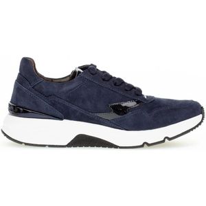 Gabor, Blauwe Nubuck Wandelschoenen voor Dames Blauw, Dames, Maat:38 EU