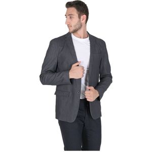 Calvin Klein, Blauwe Blazer voor Heren Blauw, Heren, Maat:2XL