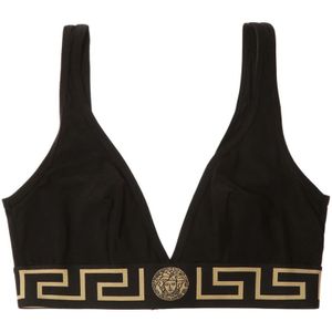 Versace, Sportbeha`s trainen Zwart, Dames, Maat:S