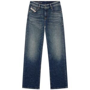 Diesel, Straight Jeans - 1999 D-Reggy Blauw, Dames, Maat:W28 L30