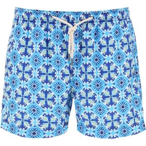 Peninsula, Mediterrane Stijl Dames Bermuda Shorts Blauw, Heren, Maat:M