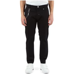 Antony Morato, Slim Enkel Katoen Stretch Broek Zwart, Heren, Maat:S