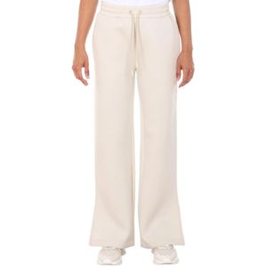 Calvin Klein, Elegante Embroidery Spacer Jog Pants Beige, Dames, Maat:M