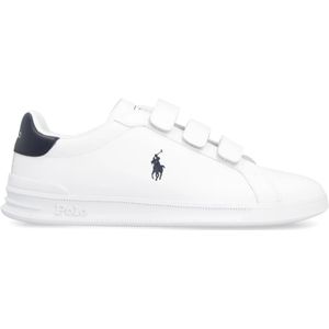 Ralph Lauren, Schoenen, Dames, Wit, 35 EU, Lage leren sneakers