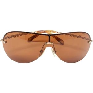 Tiffany & Co. Pre-owned, Pre-owned, Dames, Bruin, ONE Size, Pre-owned Acetate sunglasses