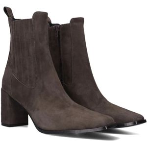 Notre-v, Schoenen, Dames, Bruin, 43 EU, Suède, Bruine Suède Enkellaarzen Stijlvol Model